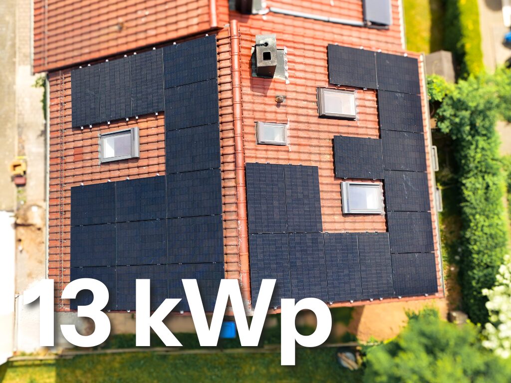 Haus mit 13 kWp Solaranlage