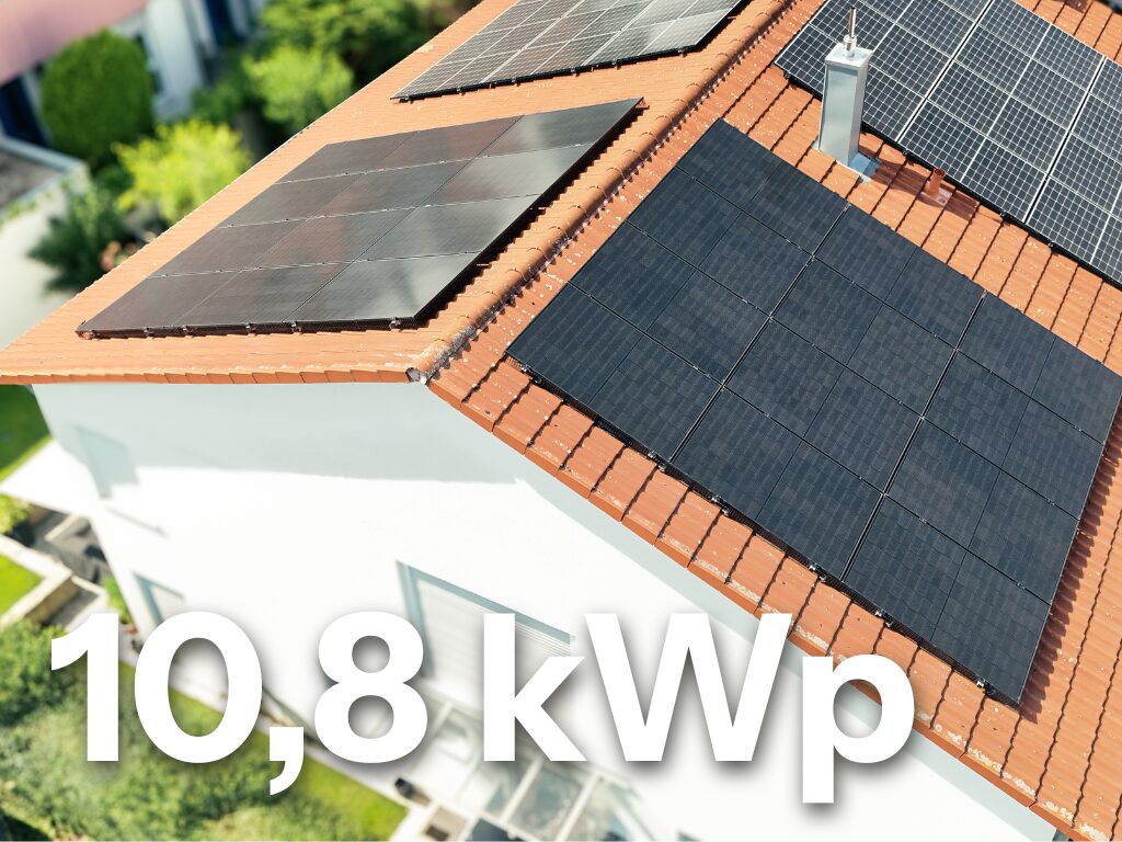 Haus mit 10,8 kWp Solaranlage